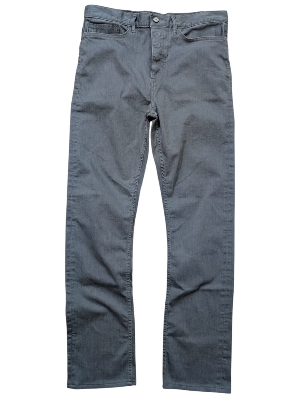 Gustin Men's Grey Jeans Vintage Straight Fit Size 37 Stretch